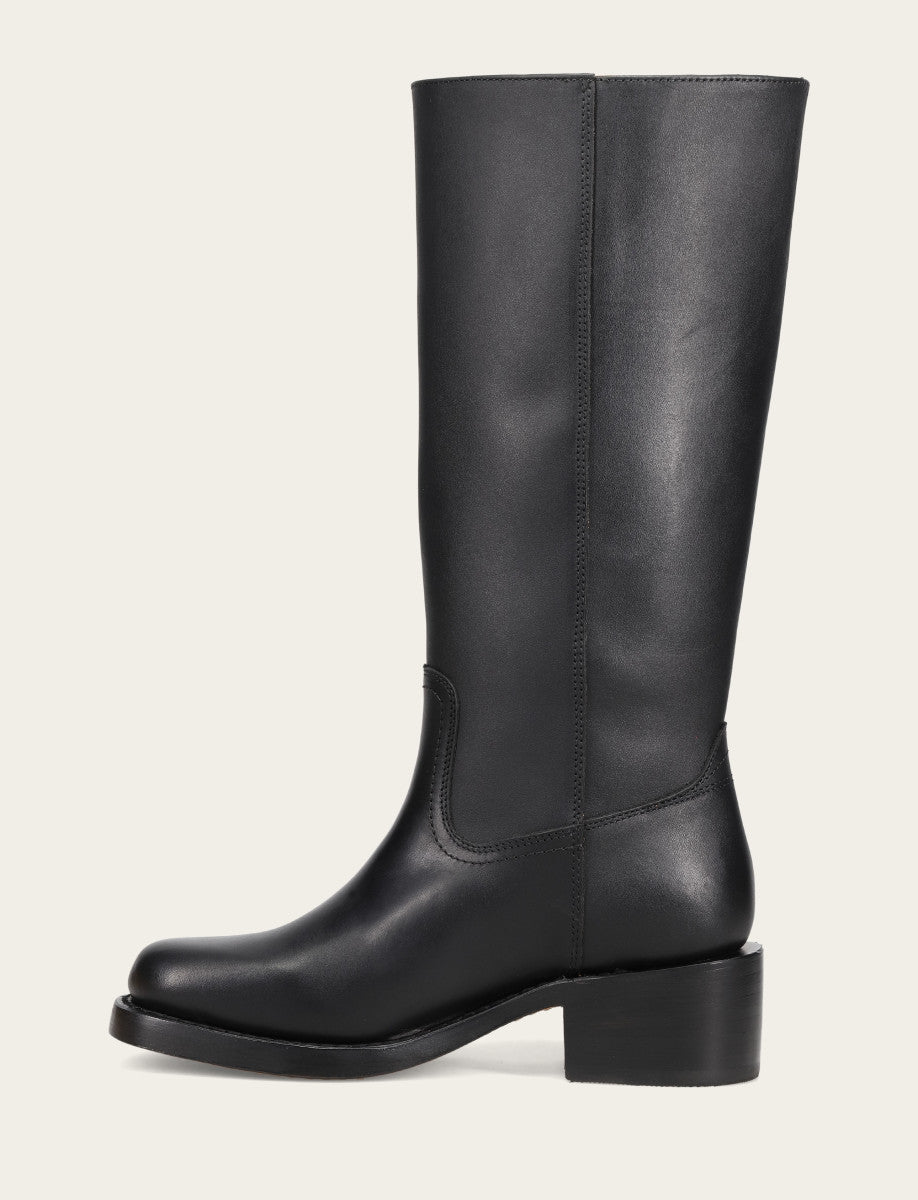 Women's Black Campus 14L Wide Calf Boots