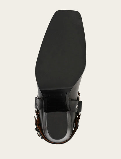 Women's Black Shiloh Harness Belted Boot