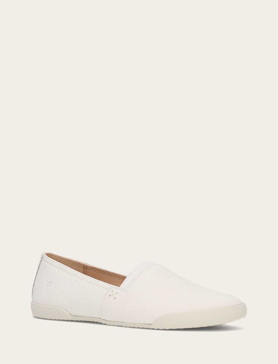 Women's White Melanie Slip On Sneakers