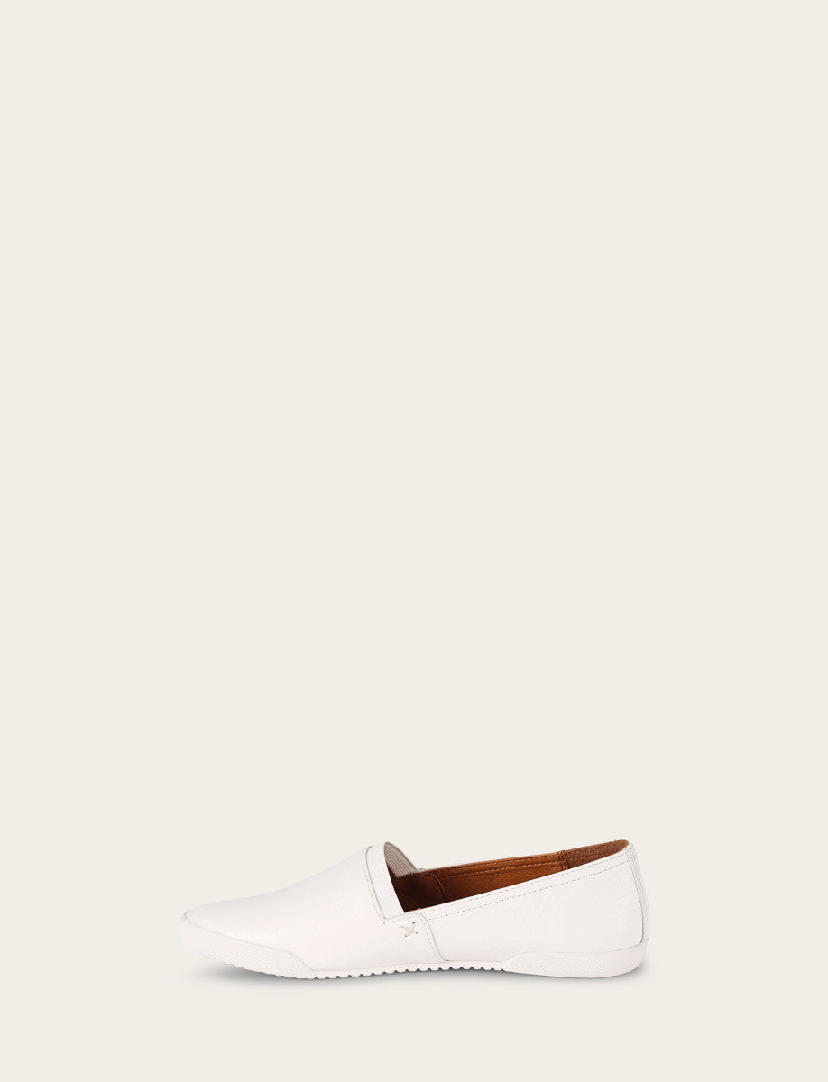 Women's White Melanie Slip On Sneakers