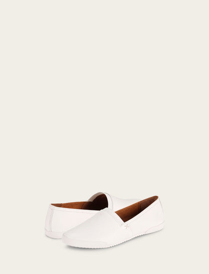 Women's White Melanie Slip On Sneakers