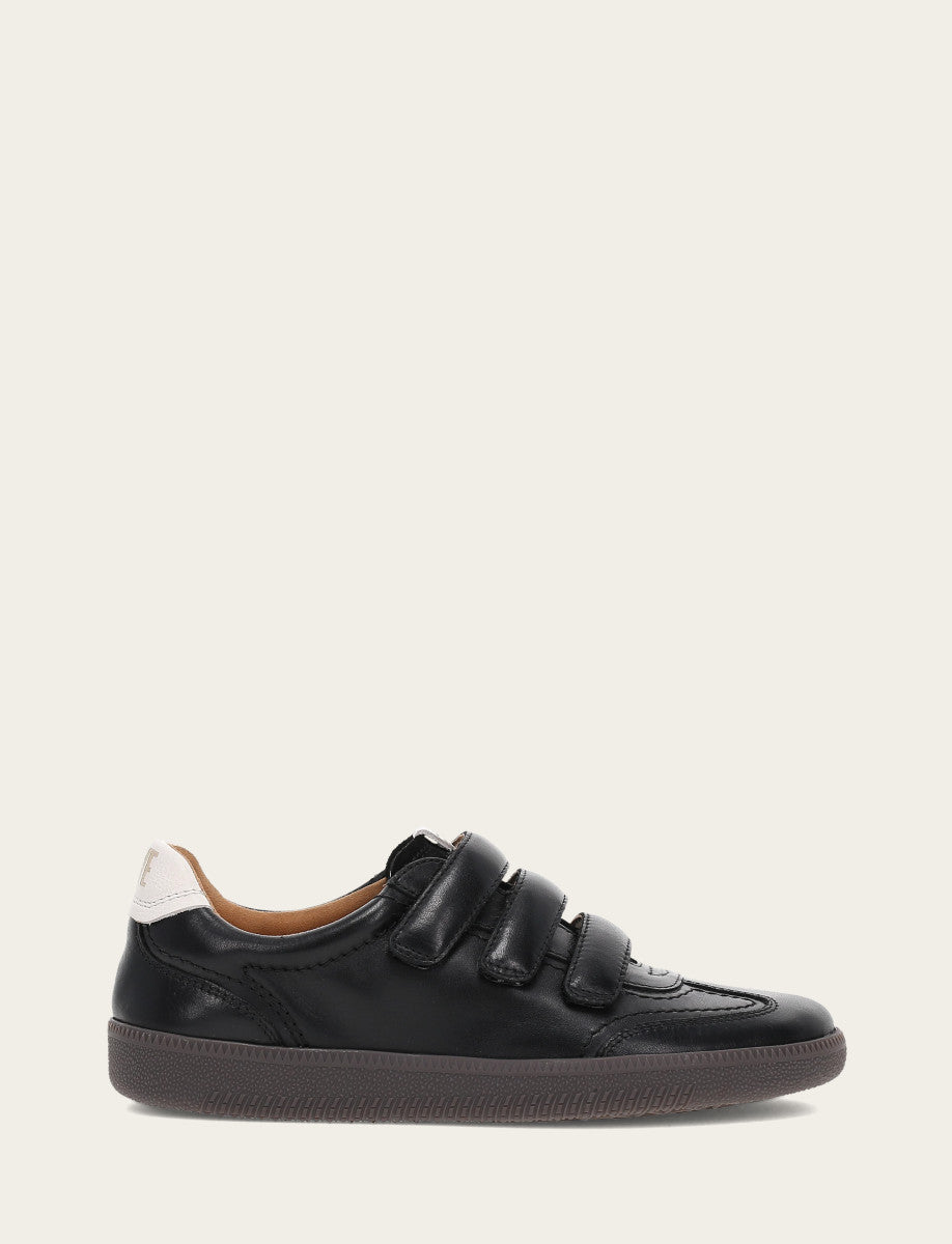Women's Black Milly 3 Strap Sneakers