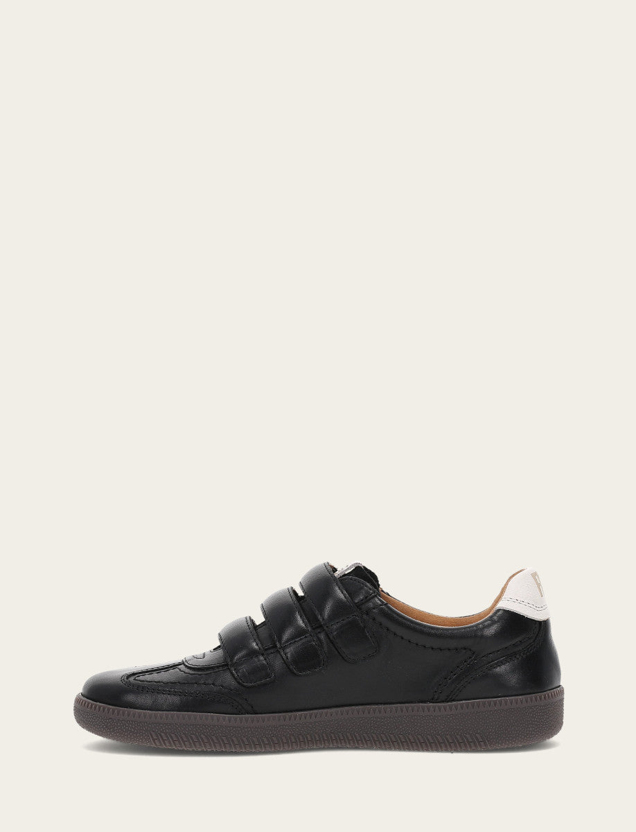 Women's Black Milly 3 Strap Sneakers