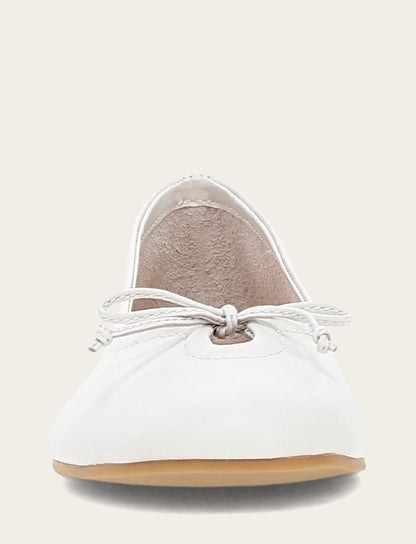 Women's White Emma Ballet Flats
