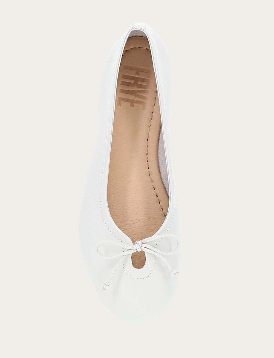 Women's White Emma Ballet Flats