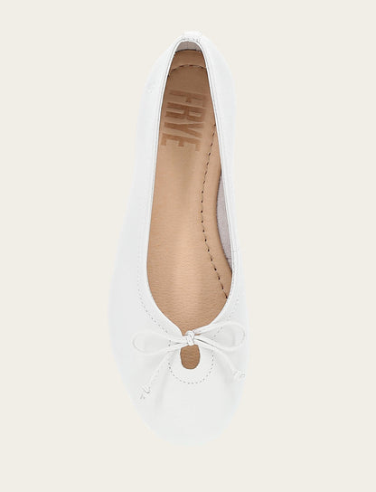 Women's White Emma Ballet Flats