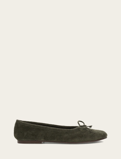 Women's Dark Olive Emma Ballet Shoe