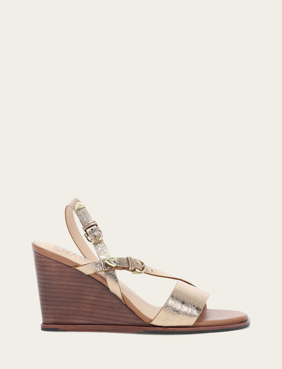 Women's Dark Gold Rachel Buckle Sandals