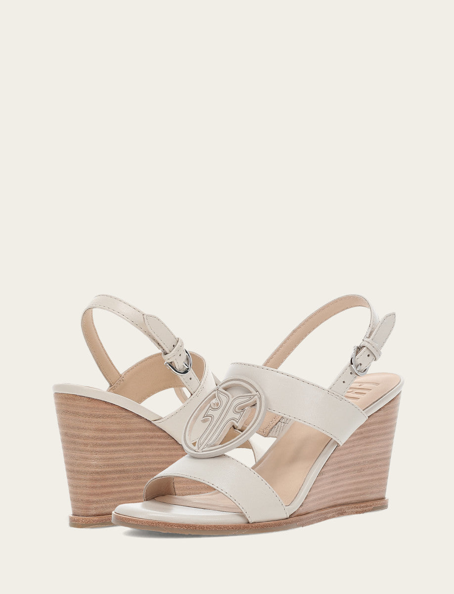 Women's Ivory Rachel Logo Sandals