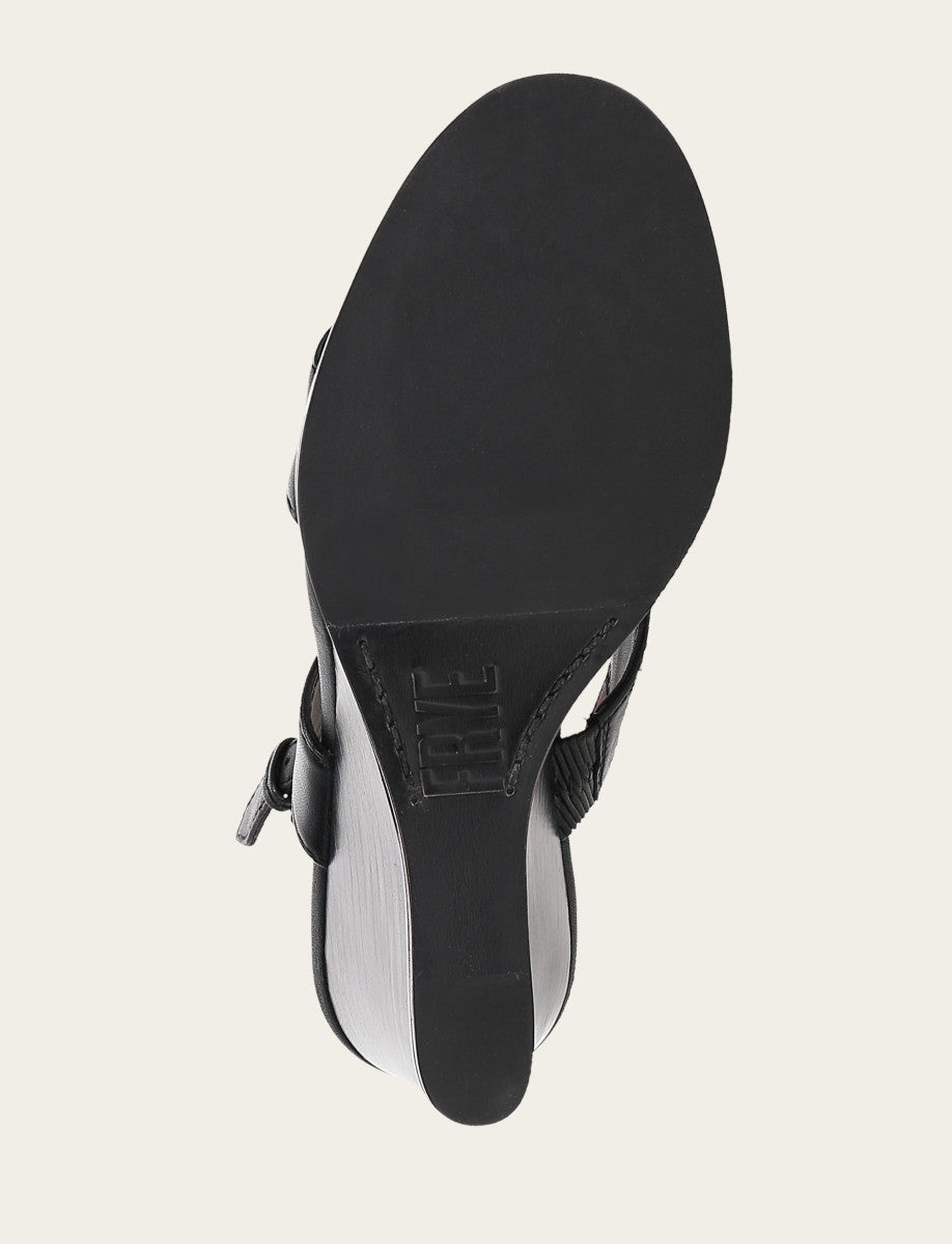 Women's Black Rachel Logo Sandals