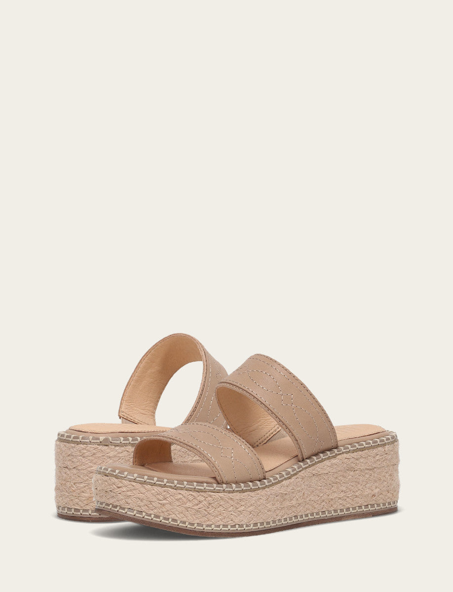 Women's Clay Joy Woodstock 2 Band Platform Slide Sandals