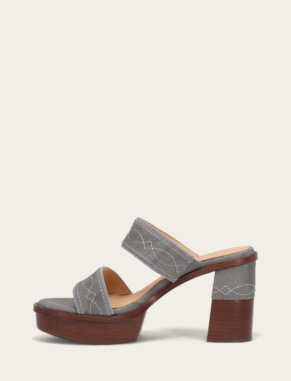 Women's Grey Sky Pipa Woodstock 2 Band Platform Sandals