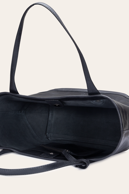 Kenzie Unlined Black Tote