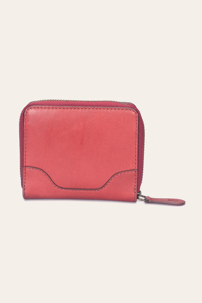 Melissa Burgundy Small Zip Around