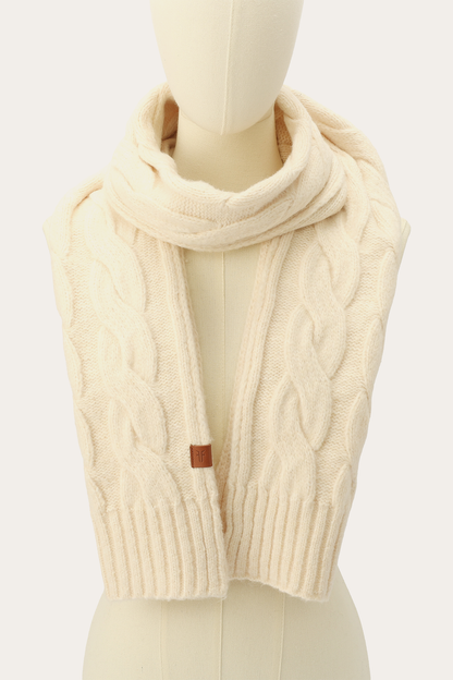 Birch Wide Cable Scarf