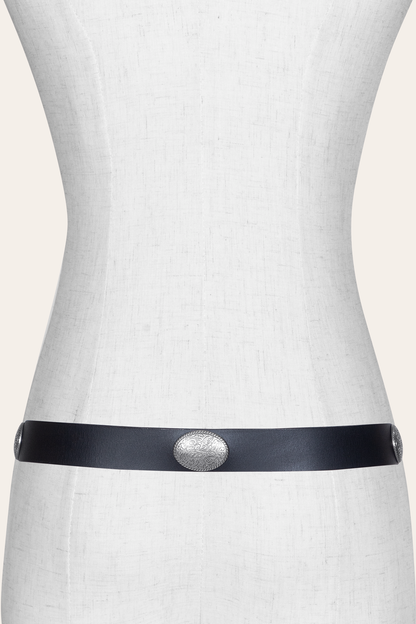 Women’s Black 30mm Concho Belt