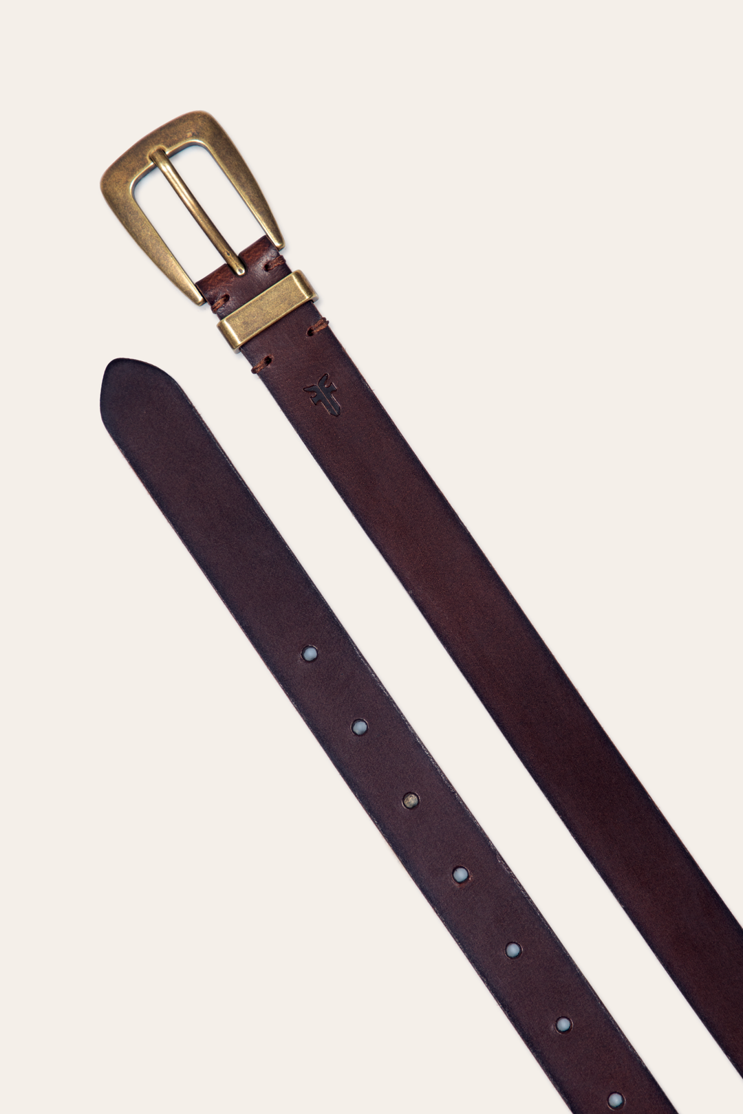 Women’s Tan 25mm Belt With Metal Loop