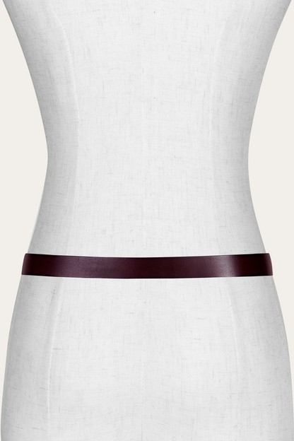 Women’s Tan 25mm Belt With Metal Loop