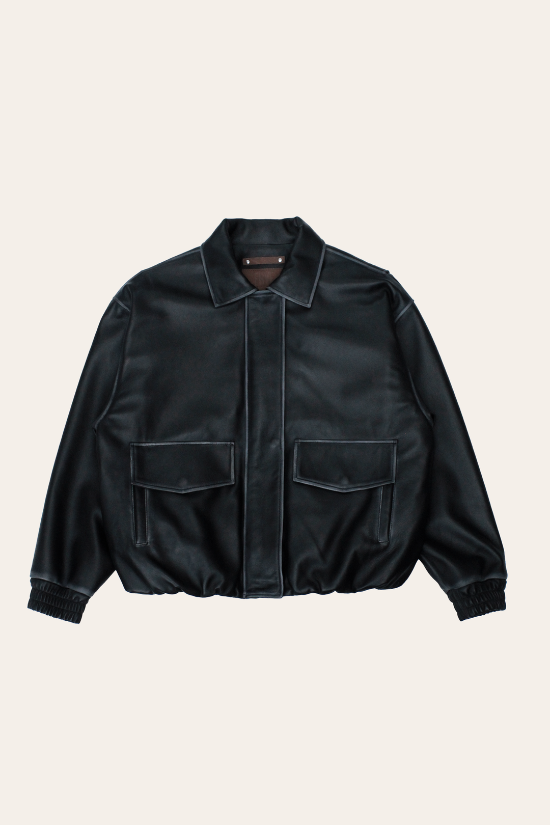 Black Harper Oversized Bomber
