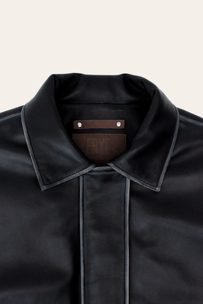 Black Harper Oversized Bomber