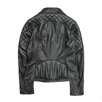 Women’s Black Oklahoma Biker Leather Jacket