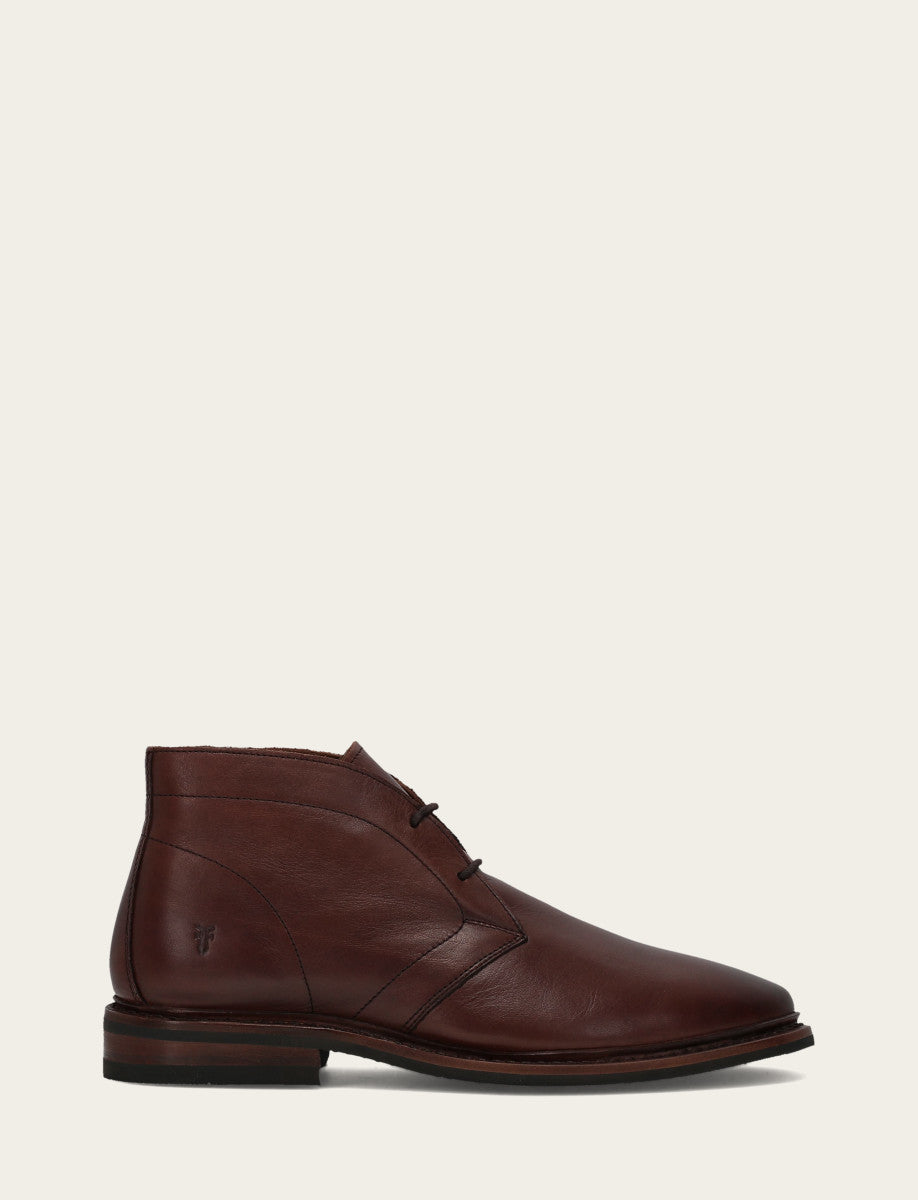 Men’s Brown Oiled Leather Paul Chukka Boots